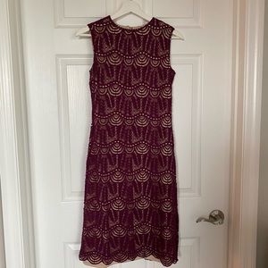 Lace Overlay Dress